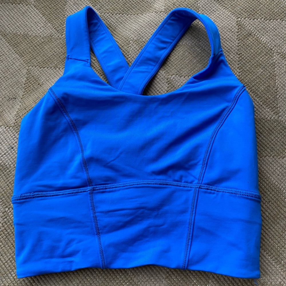 Lululemon long, cross back sports bra. Size 4.